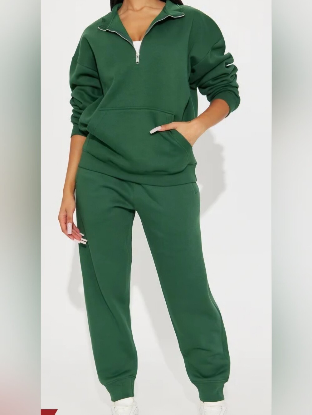 FASHION NOVA 2 PIECE FLEECE SET, LARGE